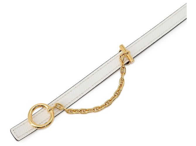 Hermès Hermes Kara Gürtel für Damen Weiß - Ansicht 5