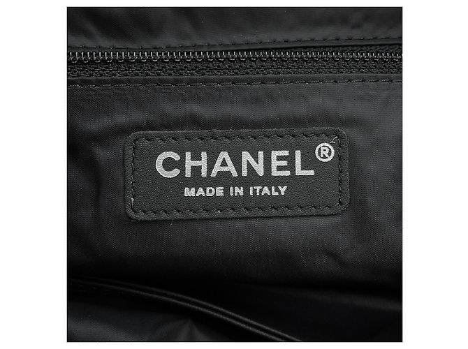 Sac cabas Chanel Matelassé Noir Écru - vue 14