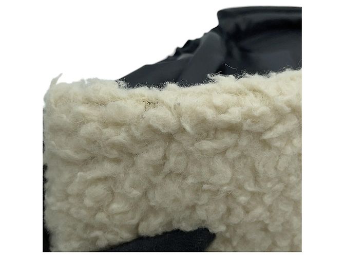 Sac cabas Chanel Matelassé Noir Écru - vue 7