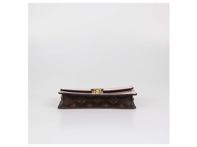 Louis Vuitton Rose Ballerine Vernis Cherrywood Wallet On Chain Marrone Rosa - vista 4