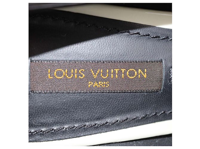 Décolleté platform Peep Toe Eyeline in pelle verniciata nera Louis Vuitton Nero - vista 6
