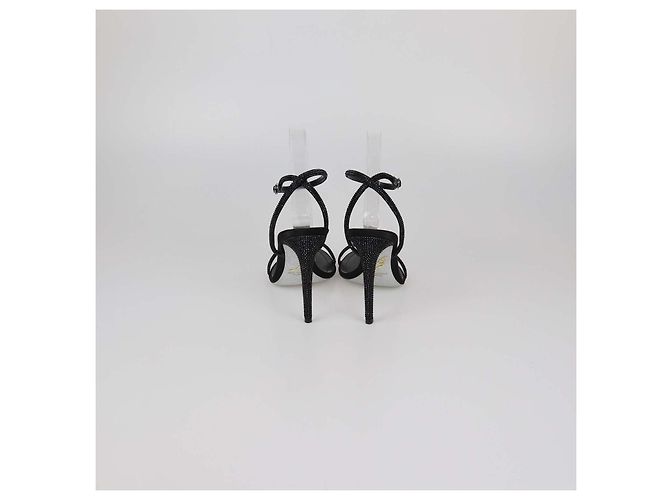 Sandali Slingback Rene Caovilla Black Strass Ellabrita Nero - vista 5
