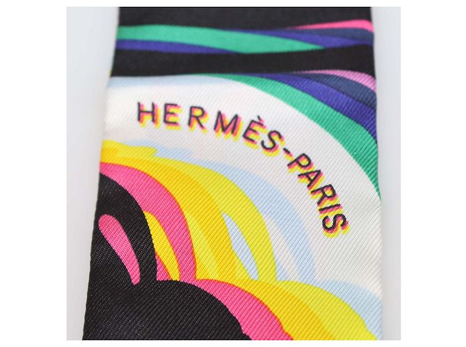 Hermès Hermes Multicolor Silk Brides de Gala Shadow Twilly Multicolore - vista 5