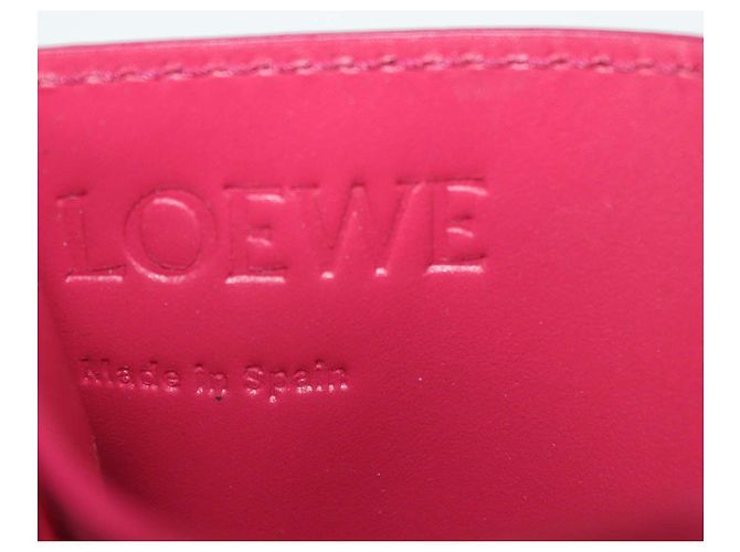 Tarjetero Anagram de piel fucsia Loewe Rosa - vista 4
