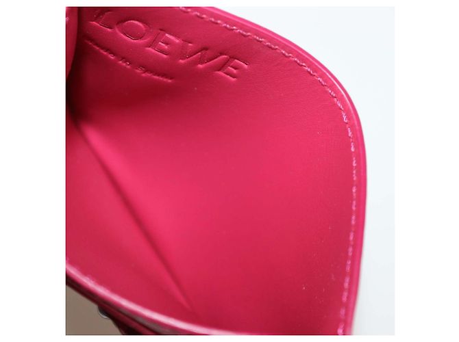 Tarjetero Anagram de piel fucsia Loewe Rosa - vista 5