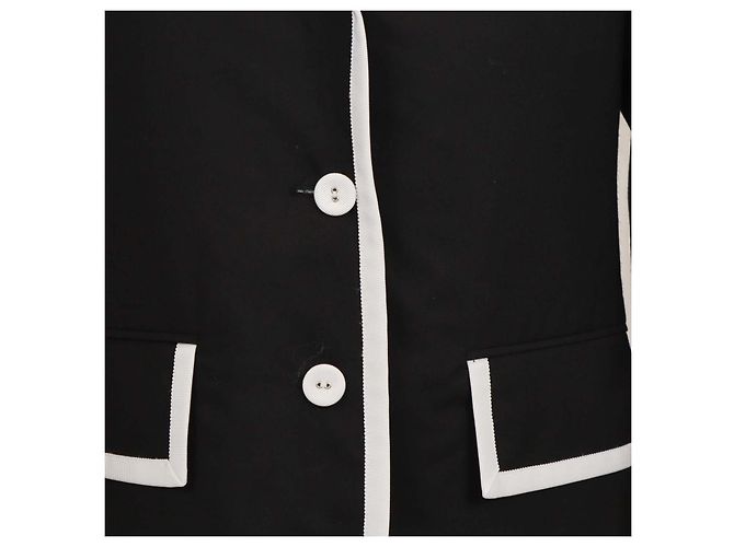 Thom Browne Black Wool Super 120s Plain Weave Blazer - view 4