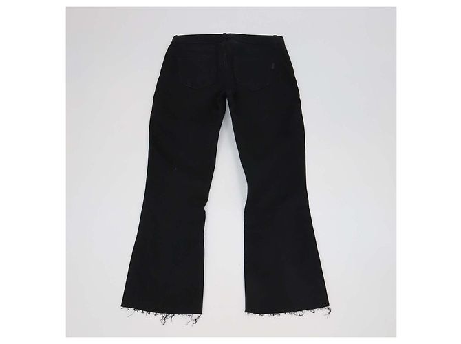 Vaqueros Bootcut de mezcla de algodón negro con bajo deshilachado Saint Laurent - vista 2