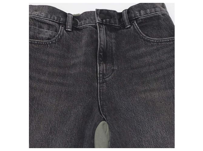 Alexander Wang Pantalones híbridos sweatpants jeans Gris/Verde de algodón - vista 4