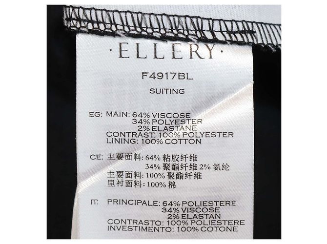 Ellery Black Viscose Blend Flared Pants - view 6
