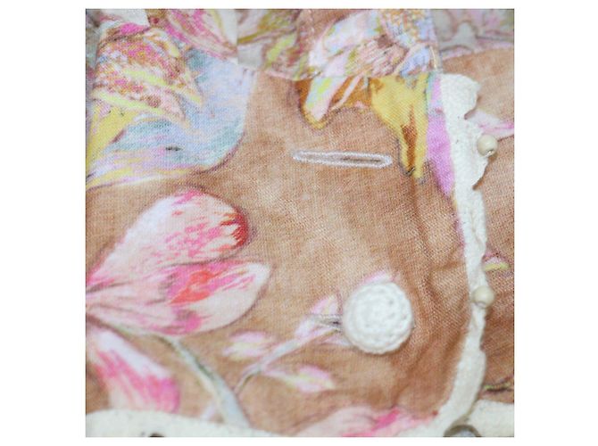 Completo Camicia e Pantaloni in Ramie con Stampa Floreale Cira Multicolor Zimmermann Multicolore - vista 6