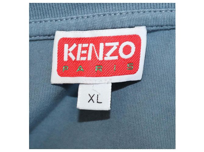 T-shirt girocollo Kenzo in cotone grigio scuro con Boke Flower Grigio antracite - vista 5