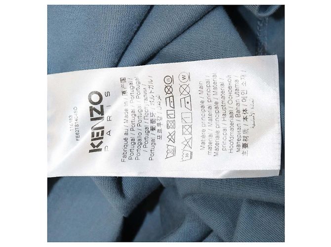 T-shirt girocollo Kenzo in cotone grigio scuro con Boke Flower Grigio antracite - vista 6