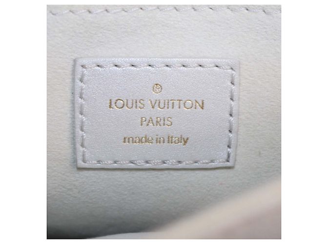Borsa a catena New Wave PM in pelle Pearl White Louis Vuitton - vista 6