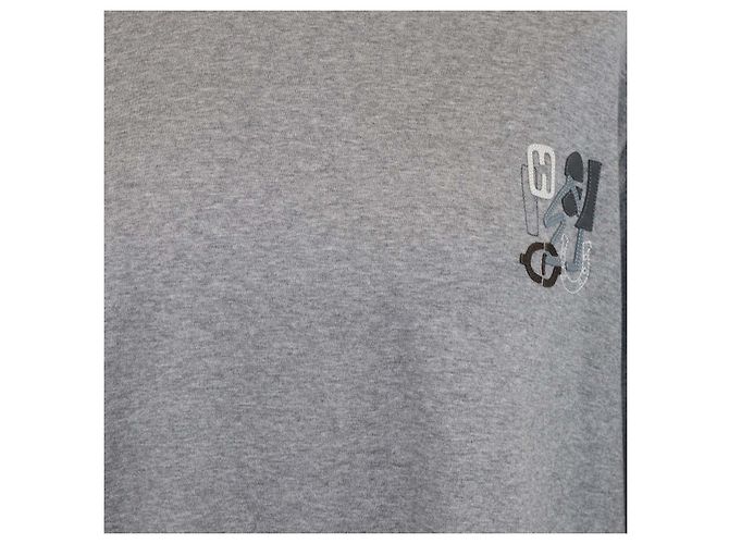 Hermès T-shirt Hermes Gris Cotton H Puzzle Grigio - vista 4