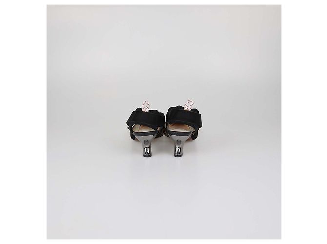 Décolleté Slingback Colibri in mesh Zucca Nero/Marrone Fendi Multicolore - vista 5