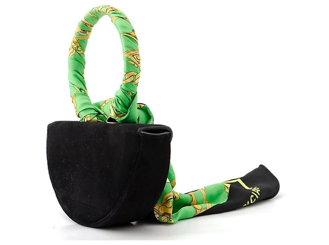 Borsa Balenciaga Opera Nero Verde - vista 2