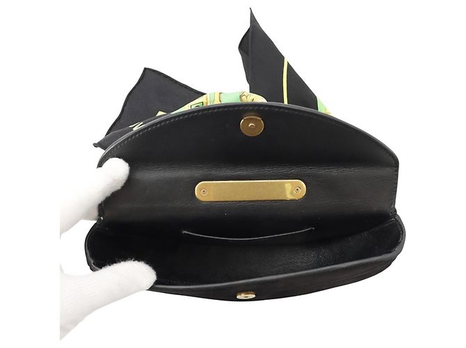 Borsa Balenciaga Opera Nero Verde - vista 6