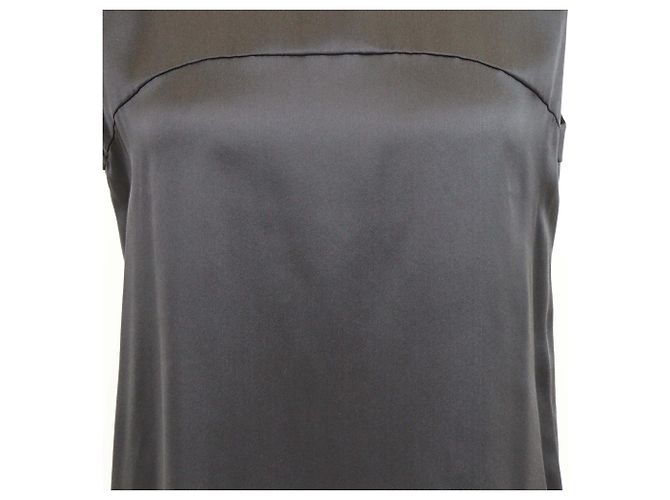 Túnica sin mangas de seda negra Chanel Negro - vista 4