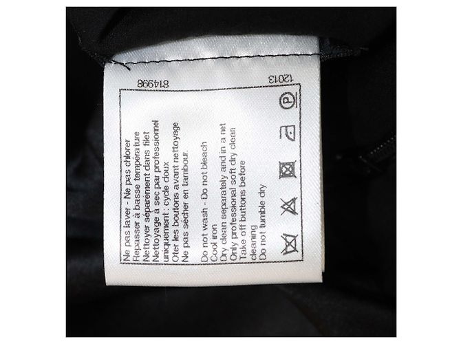 Túnica sin mangas de seda negra Chanel Negro - vista 6