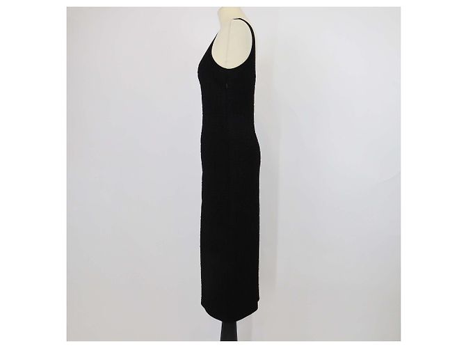 Fendi Black FF Zucca Monogram Sleeveless Midi Dress - view 2