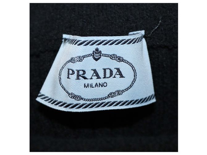 Prada Midirock aus Baumwollmisch-Strick mit besticktem Logo - Ansicht 6