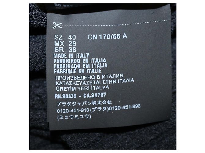 Prada Midirock aus Baumwollmisch-Strick mit besticktem Logo - Ansicht 7