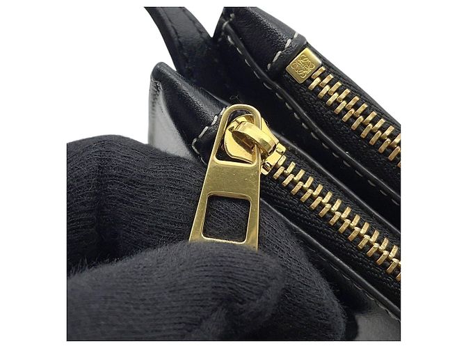 Borsa a tracolla Loewe in pelle nera Nero - vista 13