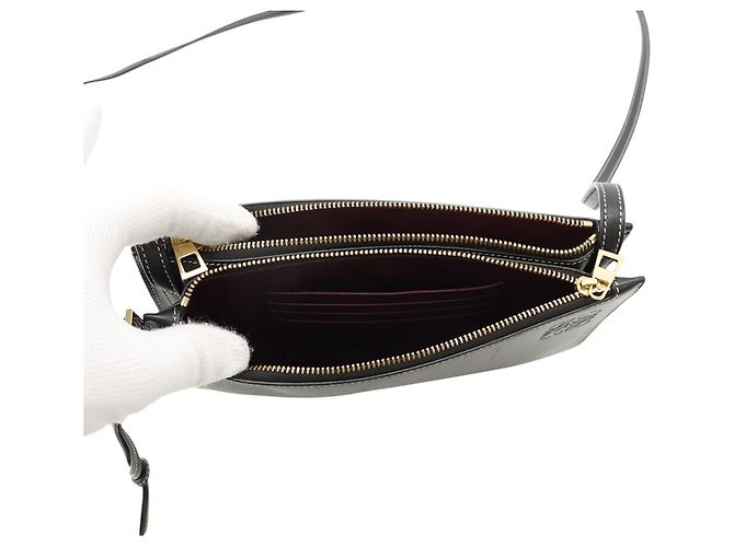 Borsa a tracolla Loewe in pelle nera Nero - vista 5