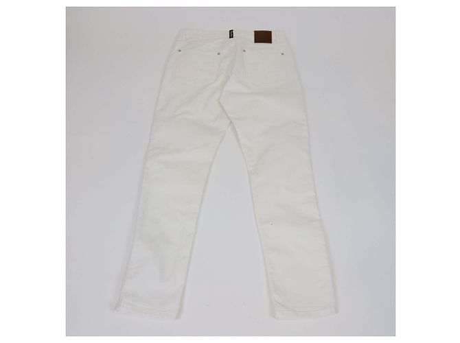 Pantalones Tom Ford de denim blanco de pierna recta - vista 2