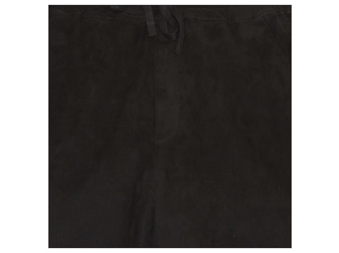 Pantalones de gamuza negra con cordón Vince Negro - vista 4