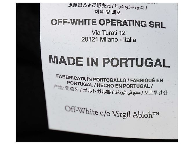 Off White Sudadera corta Off-White de algodón negro con estampado de logo - vista 6