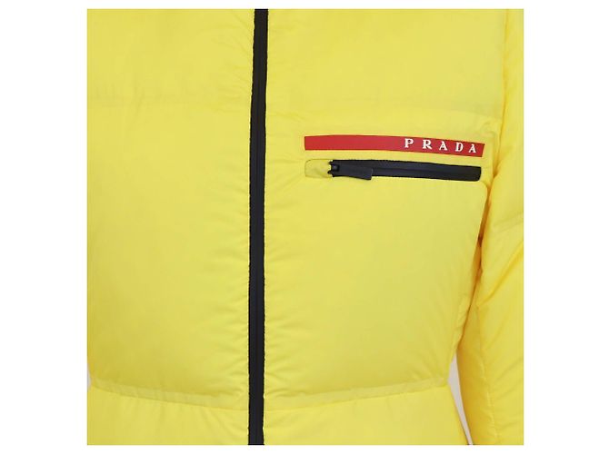 Autre Marque Prada Sport Steppjacke aus gelbem Polyester - Ansicht 4