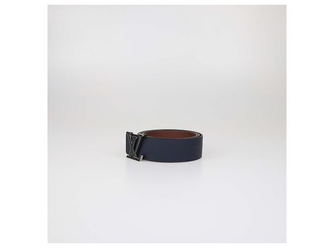 Louis Vuitton LV Tilt Wendelgürtel aus Leder in Navyblau/Braun Marineblau - Ansicht 2
