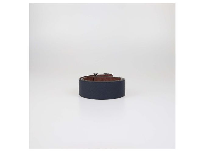 Louis Vuitton LV Tilt Wendelgürtel aus Leder in Navyblau/Braun Marineblau - Ansicht 3