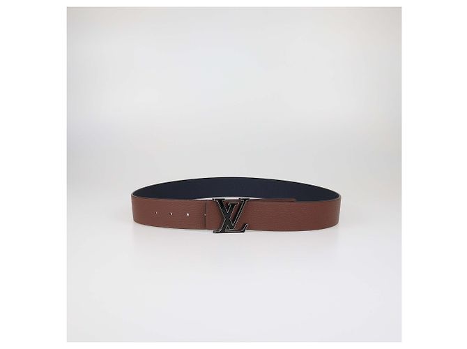 Louis Vuitton LV Tilt Wendelgürtel aus Leder in Navyblau/Braun Marineblau - Ansicht 5