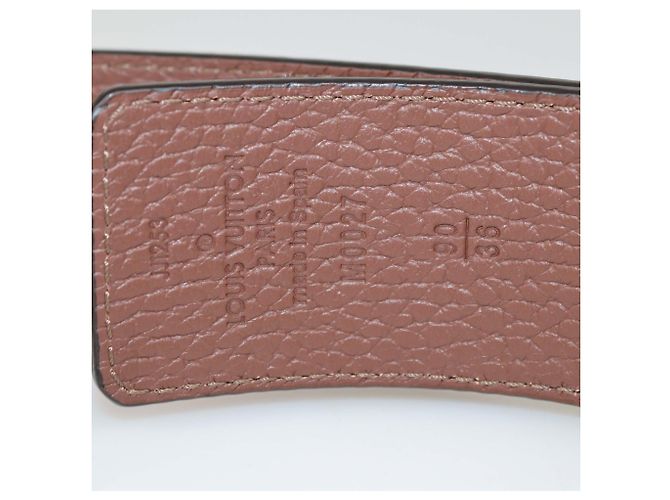 Louis Vuitton LV Tilt Wendelgürtel aus Leder in Navyblau/Braun Marineblau - Ansicht 7