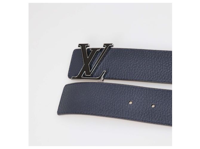 Louis Vuitton LV Tilt Wendelgürtel aus Leder in Navyblau/Braun Marineblau - Ansicht 8