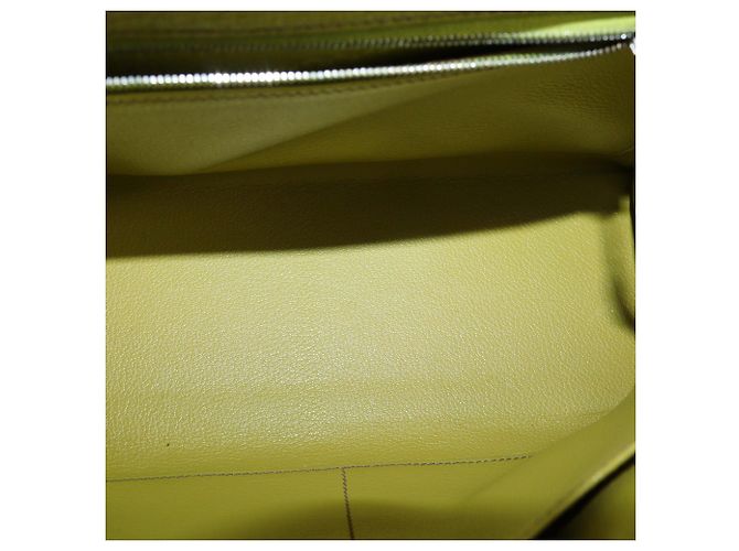 Hermès Borsa Kelly Sellier 28 Hermes in pelle Chevre Mysore Vert Anise con hardware Palladium - vista 6