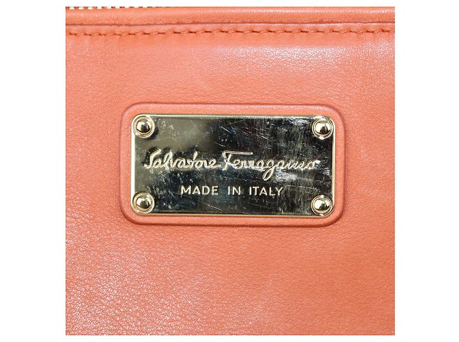 Borsa Sofia in pelle arancione Salvatore Ferragamo - vista 5
