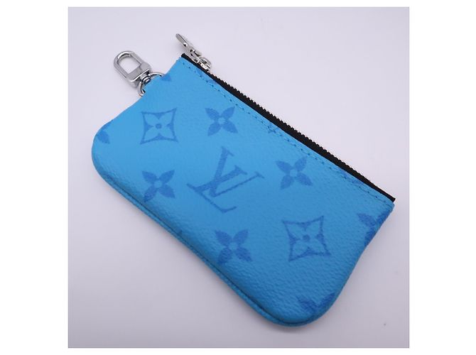 Borsa Louis Vuitton Taigarama Trio Messenger Blu - vista 5