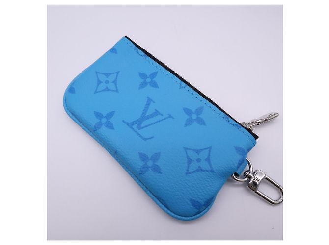 Borsa Louis Vuitton Taigarama Trio Messenger Blu - vista 6