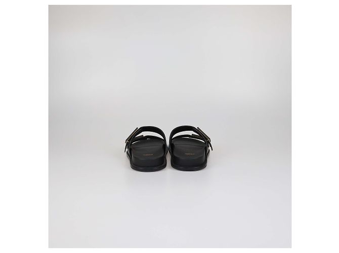Ciabatte Fendi in pelle nera Nero - vista 5