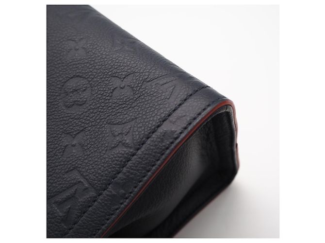Louis Vuitton Monogram Empreinte Three PM Handtasche Rot Marineblau Monogramm - Ansicht 10