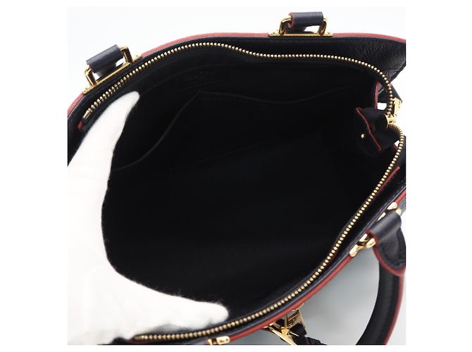 Louis Vuitton Monogram Empreinte Three PM Handtasche Rot Marineblau Monogramm - Ansicht 11
