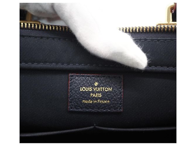 Louis Vuitton Monogram Empreinte Three PM Handtasche Rot Marineblau Monogramm - Ansicht 13