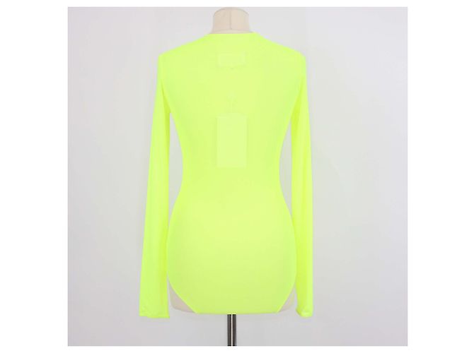 Maison Martin Margiela Body de malla verde neón Maison Margiela - vista 3