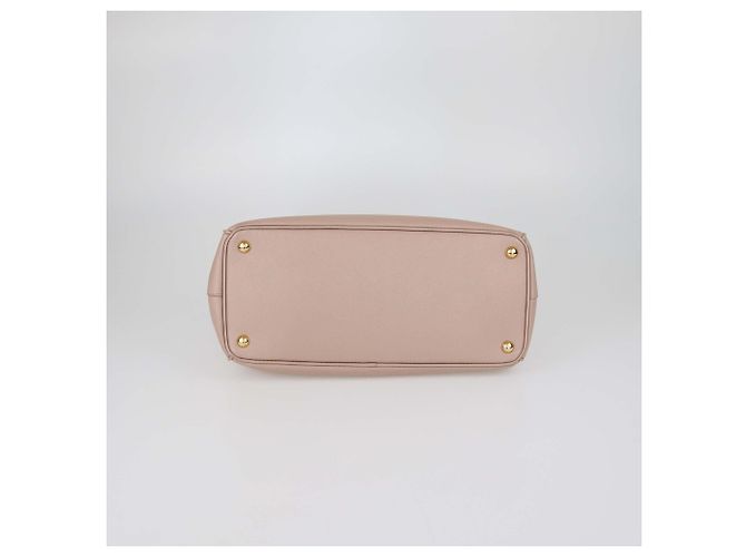 Prada Medium Double Zip Tote aus beigem Saffiano-Leder - Ansicht 4