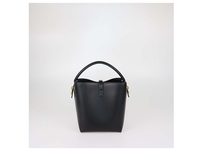 Saint Laurent Borsa Secchiello Small Le 37 in pelle nera Nero - vista 3