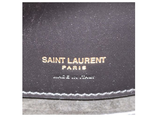Saint Laurent Borsa Secchiello Small Le 37 in pelle nera Nero - vista 5