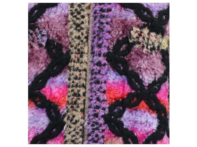 Chanel Multicolor Blend Viscose Boa Blouson Zip Jacket Mehrfarben - Ansicht 4
